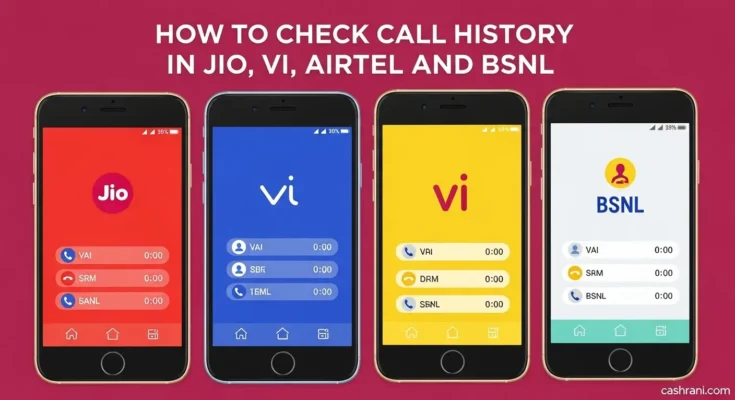 How to Check Call History in Jio, Vi, Airtel, and BSNL